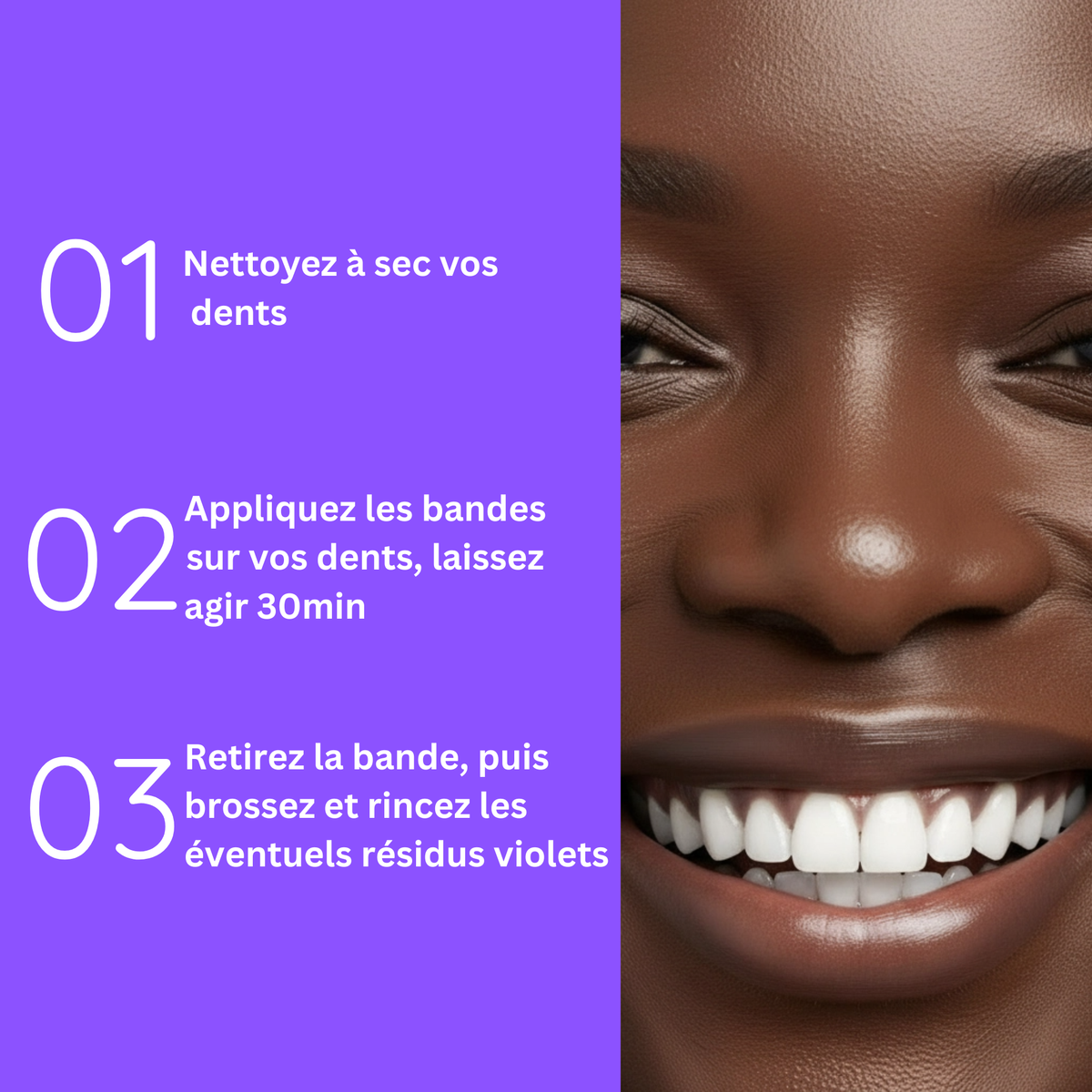 Bande de blanchiment dentaire V2